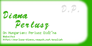 diana perlusz business card